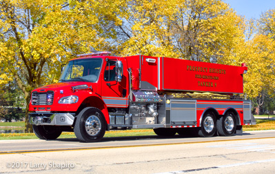 Prospect Heights Fire Protection District Fire Department IL Larry Shapiro photographer shapirophotography.net #larryshapiro fire engine Tanker 9 Freightliner M2112 Alexis pumper tanker